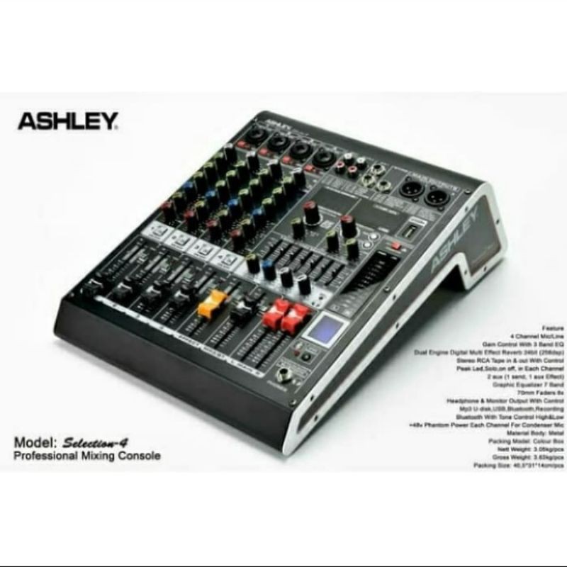 mixer ashley selection-4.usb/bluetooth.original barang baru