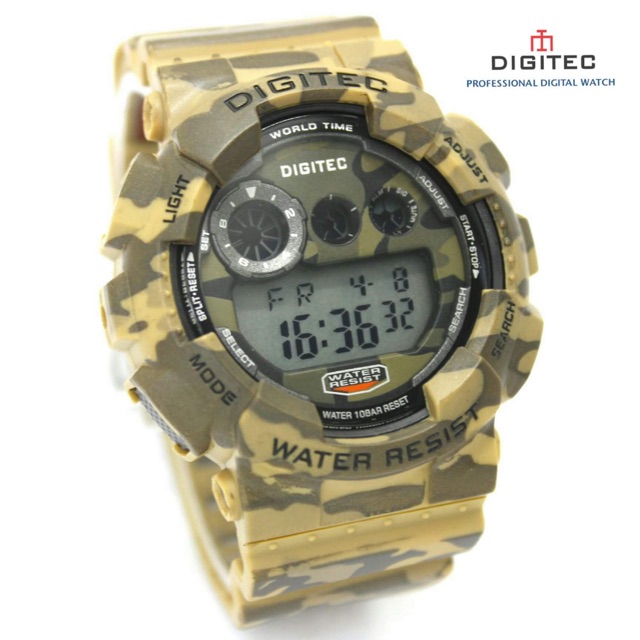 JAM TANGAN PRIA DIGITEC DIGITAL MILITER  RUBBER ORIGINAL