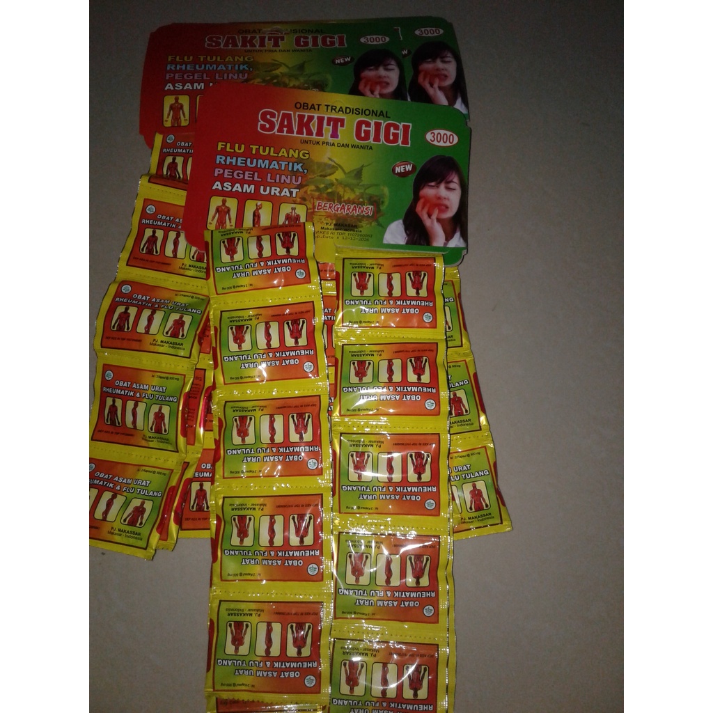 Sakit Gigi Kapsul Original (jamu sakit gigi)