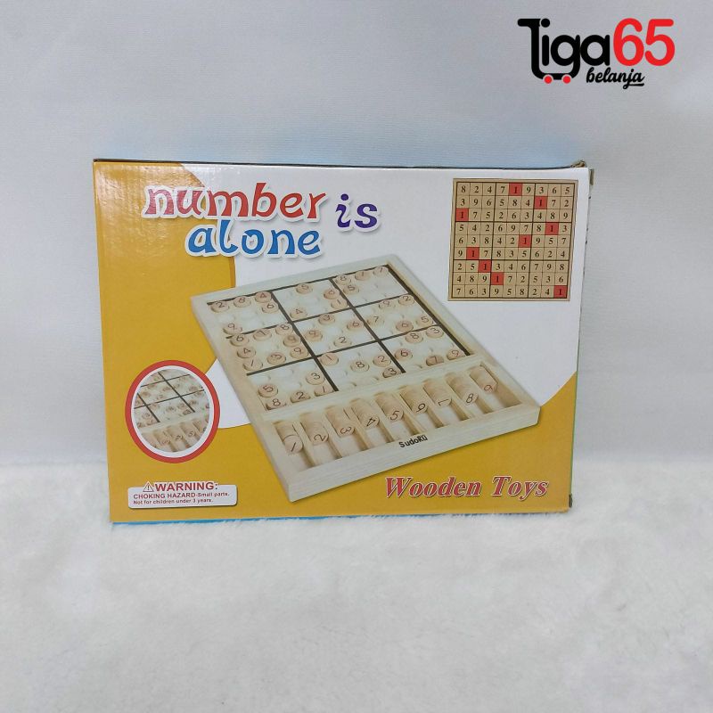 365 Mainan edukasi Maenan Kayu Number is Alone / PUZZLE KAYU PZ135