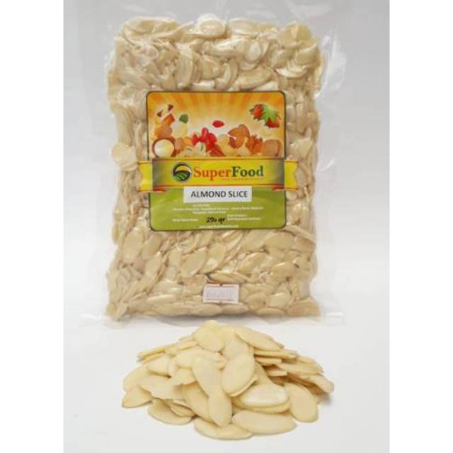 

Almond Sliced 250gr Superfood Indonesia