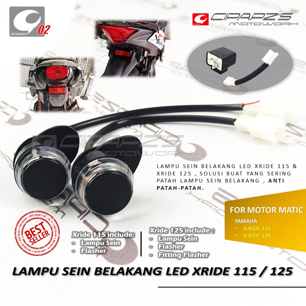 LAMPU SEIN BELAKANG LED PNP XRIDE 115 /XRIDE 125