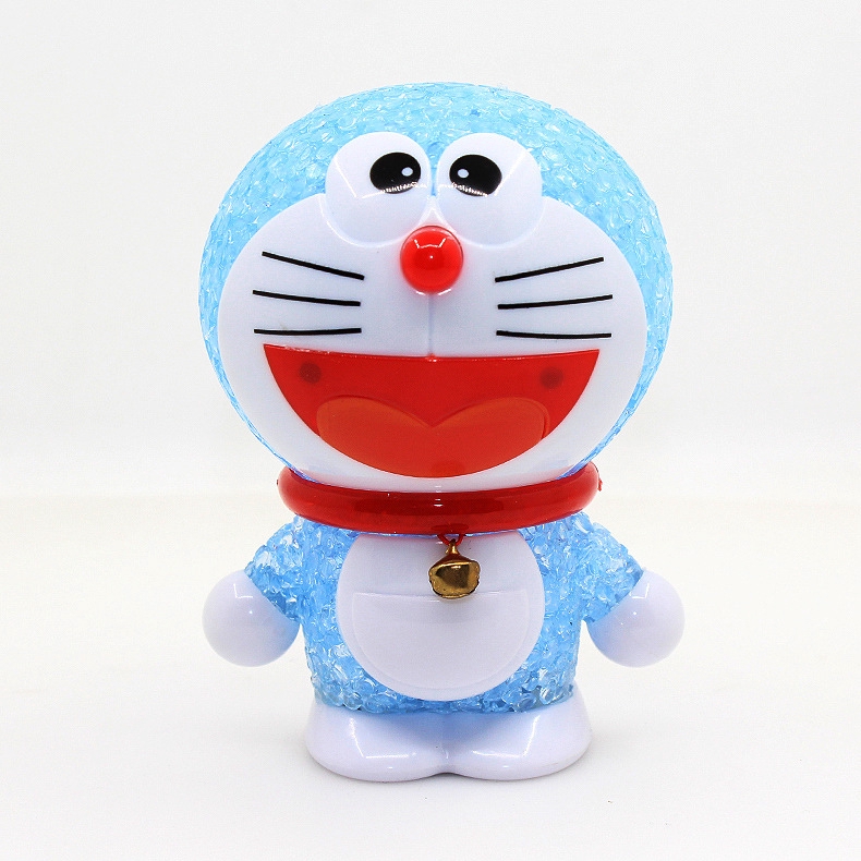 Lampu Tidur  Led Bentuk  Doraemon Kristal Lucu Untuk Kamar  