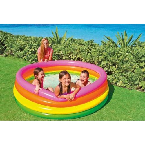 KOLAM RENANG INTEX/KOLAM RENANG INTEX ANAK/KOLAM RENANG INTEX 1.14M X 25CM/KOLAM RENANG PELANGI