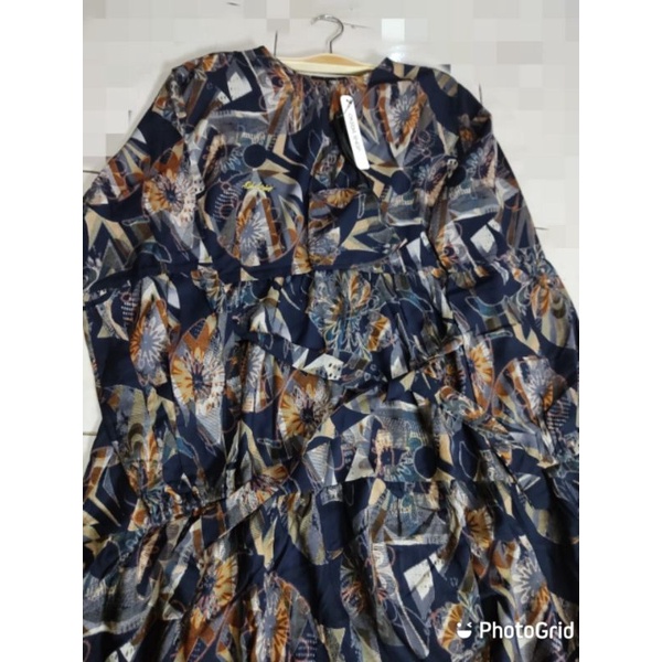 DRESS RAYON KOREA + MASKER (OKEDA)