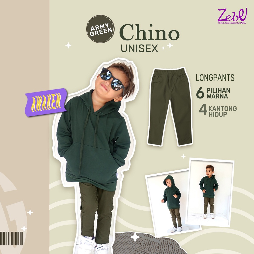 Zebe Long Pants Chino Unisex - New Colour