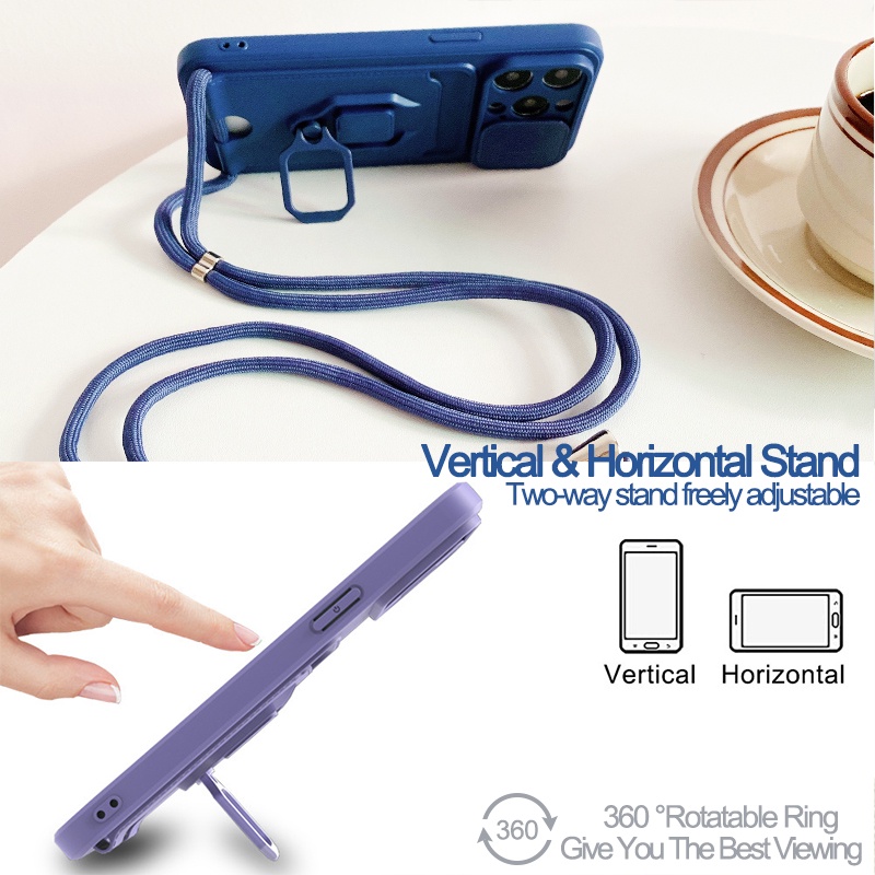 Case Bahan Silikon TPU Dengan Ring Magnetik Tahan Banting Untuk iPhone 13 Pro max 12 Pro 11 Pro max xs max xr x xs 6 7 8 plus