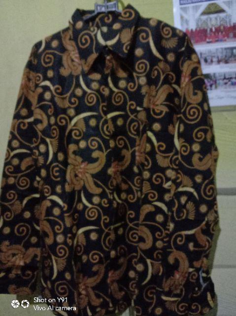 Bswart Batik Hrb026 Kenongo Kemeja Batik Pendek Padi Pekalongan M L Xl Batikpria Murah Moderngrosir