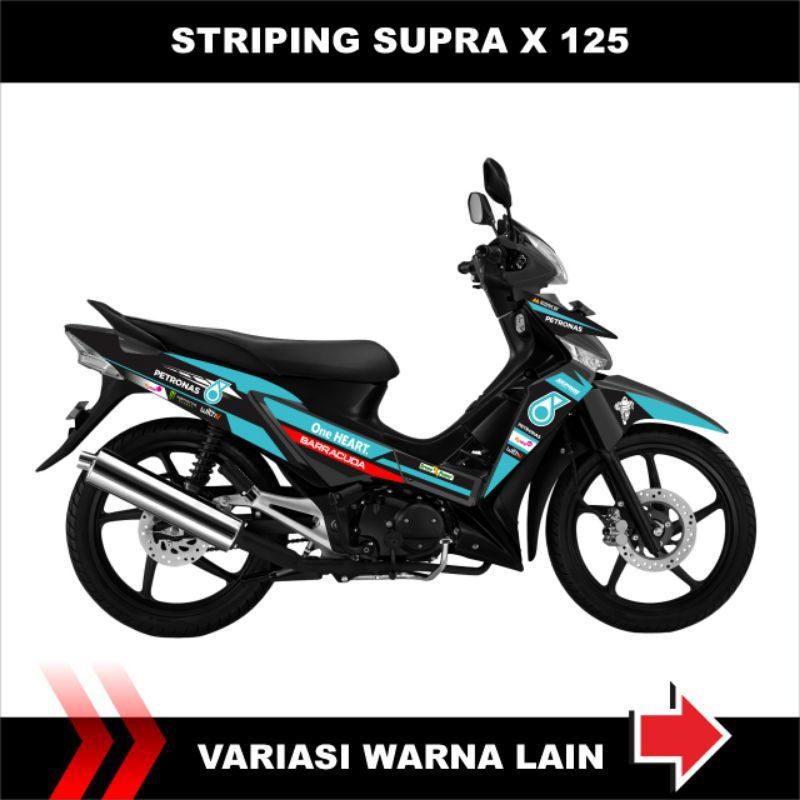 Striping Supra X 125 - Striping Stiker Honda Supra X 125 - Striping List Variasi Supra X 125