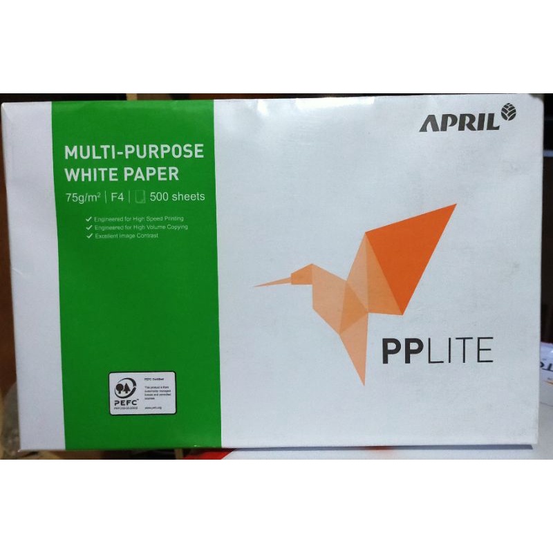 

F4 75gram merk Paperlite, BMO, IXORA, aria