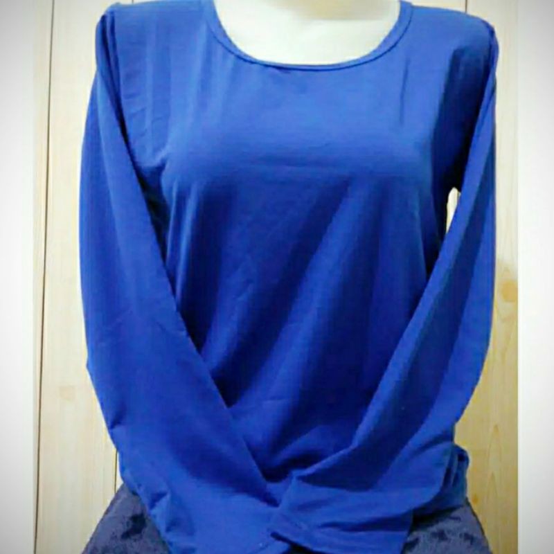 kaos oblong polos lengan panjang size L kaos lengan panjang kaos oblong polos tangan panjang size L