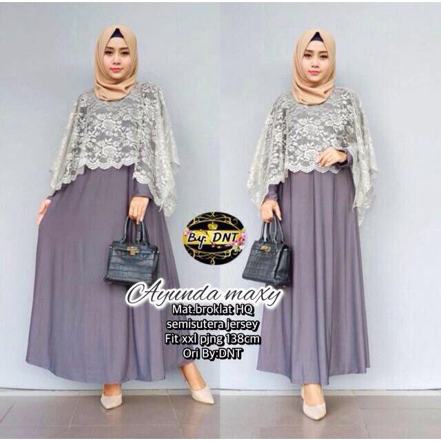  JUMBO  muslim  sarimbit gamis xxxl brokat  brukat seragam 