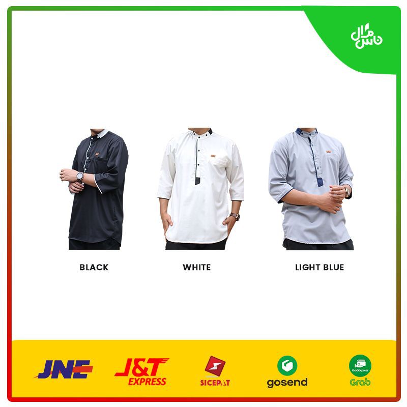 Kemko Kemeja Koko Pria Dewasa Omar Gratis Peci Rajut