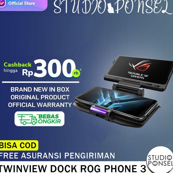 PROMO SPESIAL TWINVIEW DOCK ASUS ROG PHONE 3 - TWIN VIEW MOBILE DOCKING AERO COOLER