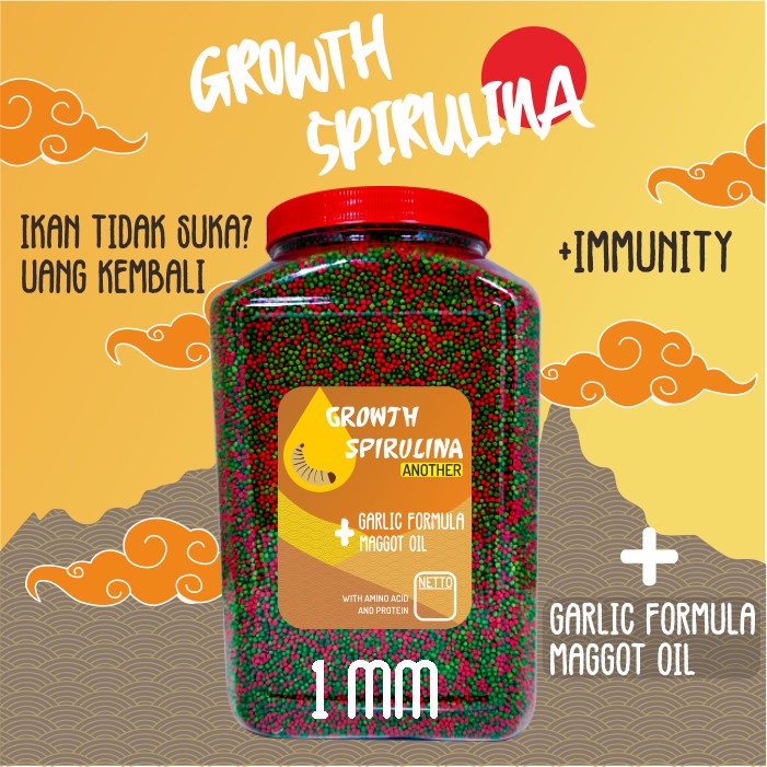 Pelet Koi Growth Spirulina Another 1.6kg Maggot Oil n Bawang Putih