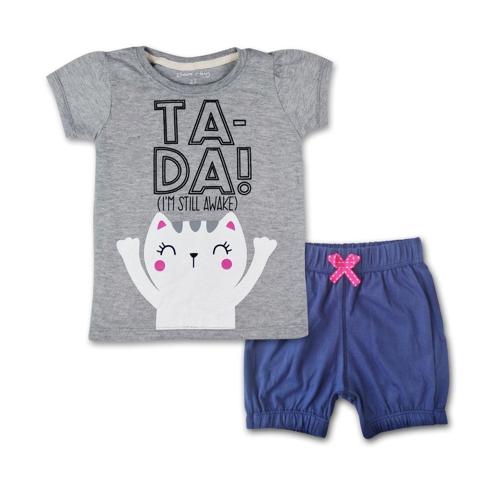 Bearhug Setelan Bayi Perempuan XUD7/XHD6 Celana Navy 6M-18M-5