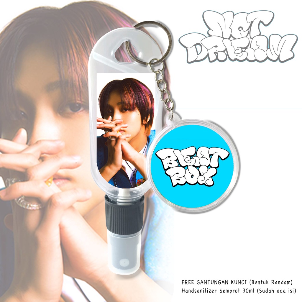 HAND SANITIZER NCT DREAM BEAT BOX / KADO NATAL / KPOP KOREAN / PRAKTIS / FREE GANTUNGAN / ISI 30ML J