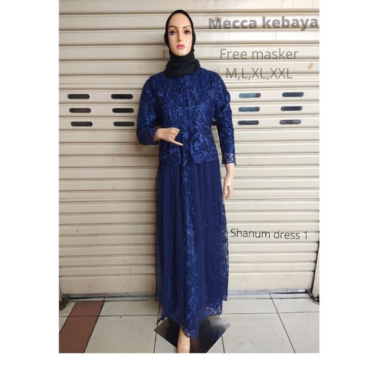 (COD) GAMIS TILLE MODERN SHANUM - DRESS KEBAYA MODERN-GAMIS TILLE - GAMIS TULLE MURAH - KEBAYA GAMIS