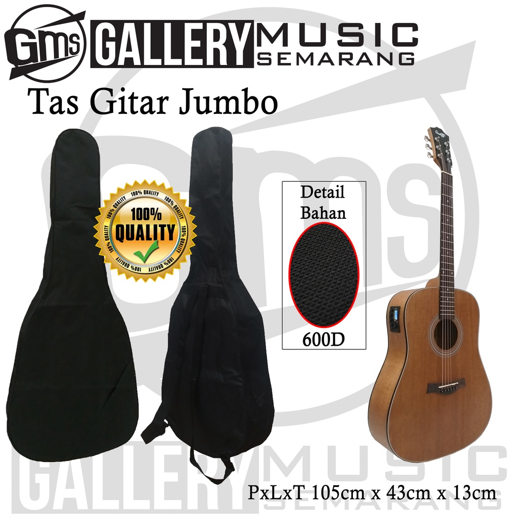 Tas Gitar Jumbo / Softcase Jumbo Bahan Kuat (A31)