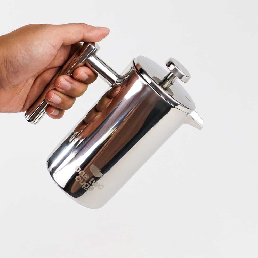 TD-DA1 One Two Cups French Press Coffee Maker Pot Stainless Steel - FP1L