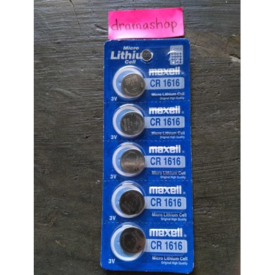 Baterai Batre Kancing Jam Kalkulator Maxell CR1616 CR 1616