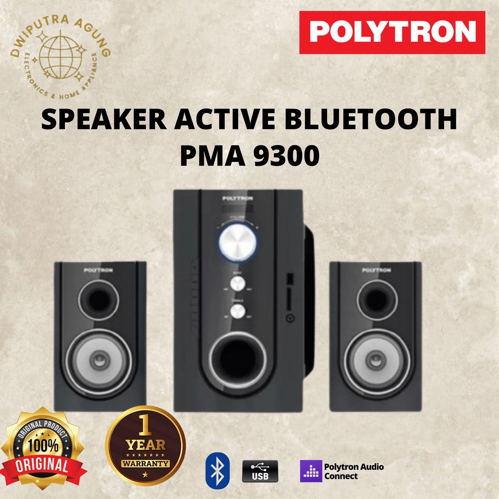 SPEAKER AKTIF POLYTRON PMA9300 ACTIVE SPEAKER POLYTRON PMA 9300 MULTIMEDIA SPEAKER POLYTRON