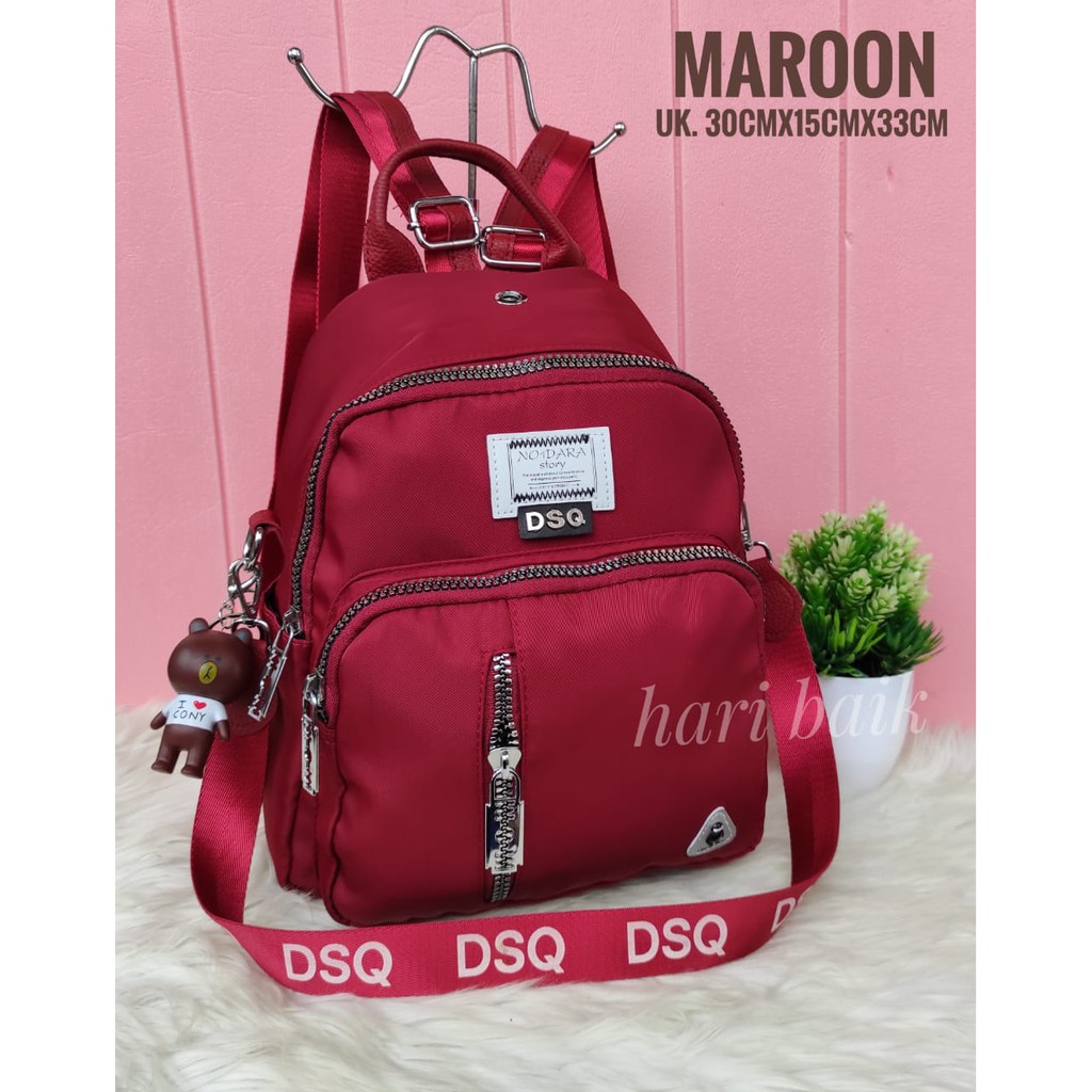 RANSEL WANITA IMPORT 2IN1 DSQI 10#