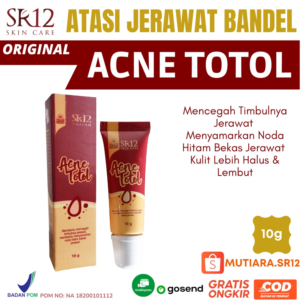 ACNE TOTOL SR12 obat acnes totol penghilang jerawat dan menghilangkan bekas jerawat paling ampuh pri