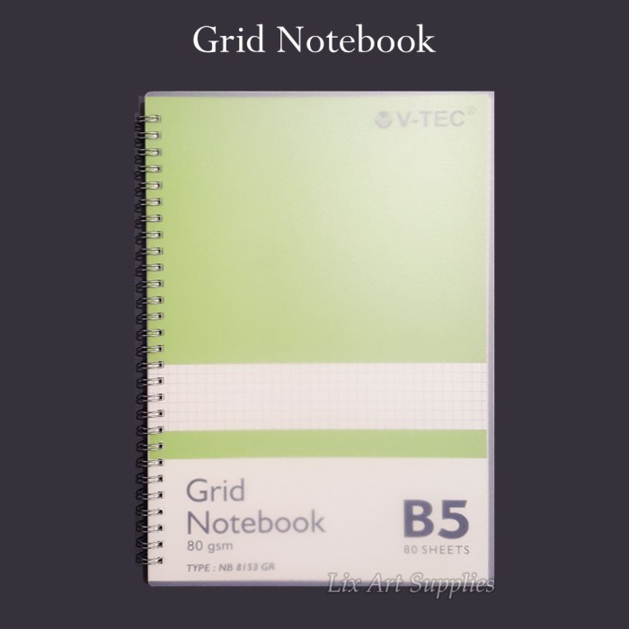 

[RESTOCK] V-TEC Grid Notebook 80 gsm - 80 lembar - B5