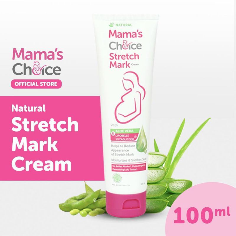 Mama's Choice Stretch Mark Cream (Memudarkan stretch mark dan menghilangkan gatal - halal)