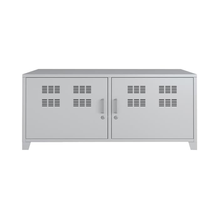 INFORMA - LEMARI BUKU - ORLA LOW CABINET WHITE bn17