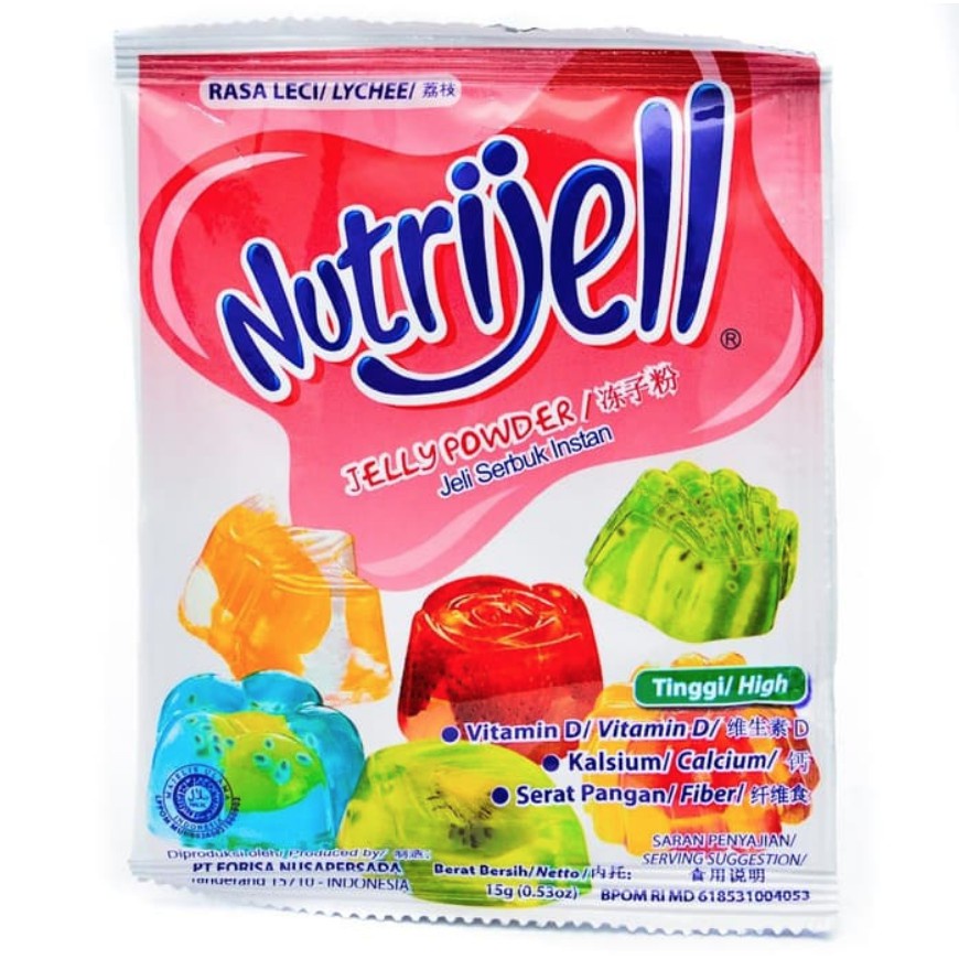 NUTRIJELL STRAWBERRY 15gr/BOX