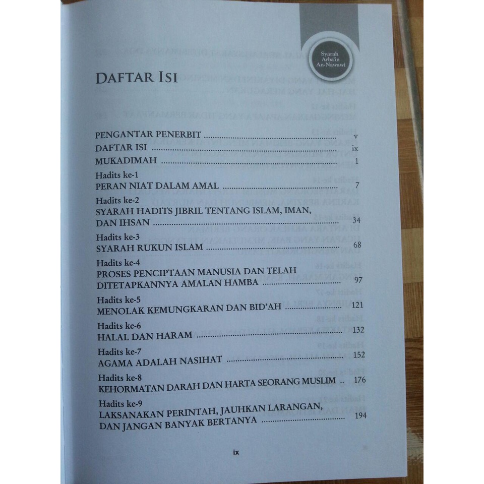 Syarah Arbain An Nawawi Original - Memuat 42 Hadits Nabi Tentang Fondasi Ajaran Islam - Pustaka Imam Asy Syafii-2