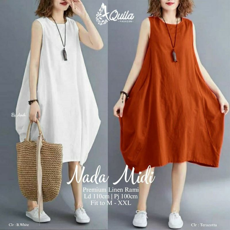 NADA MIDI DRESS