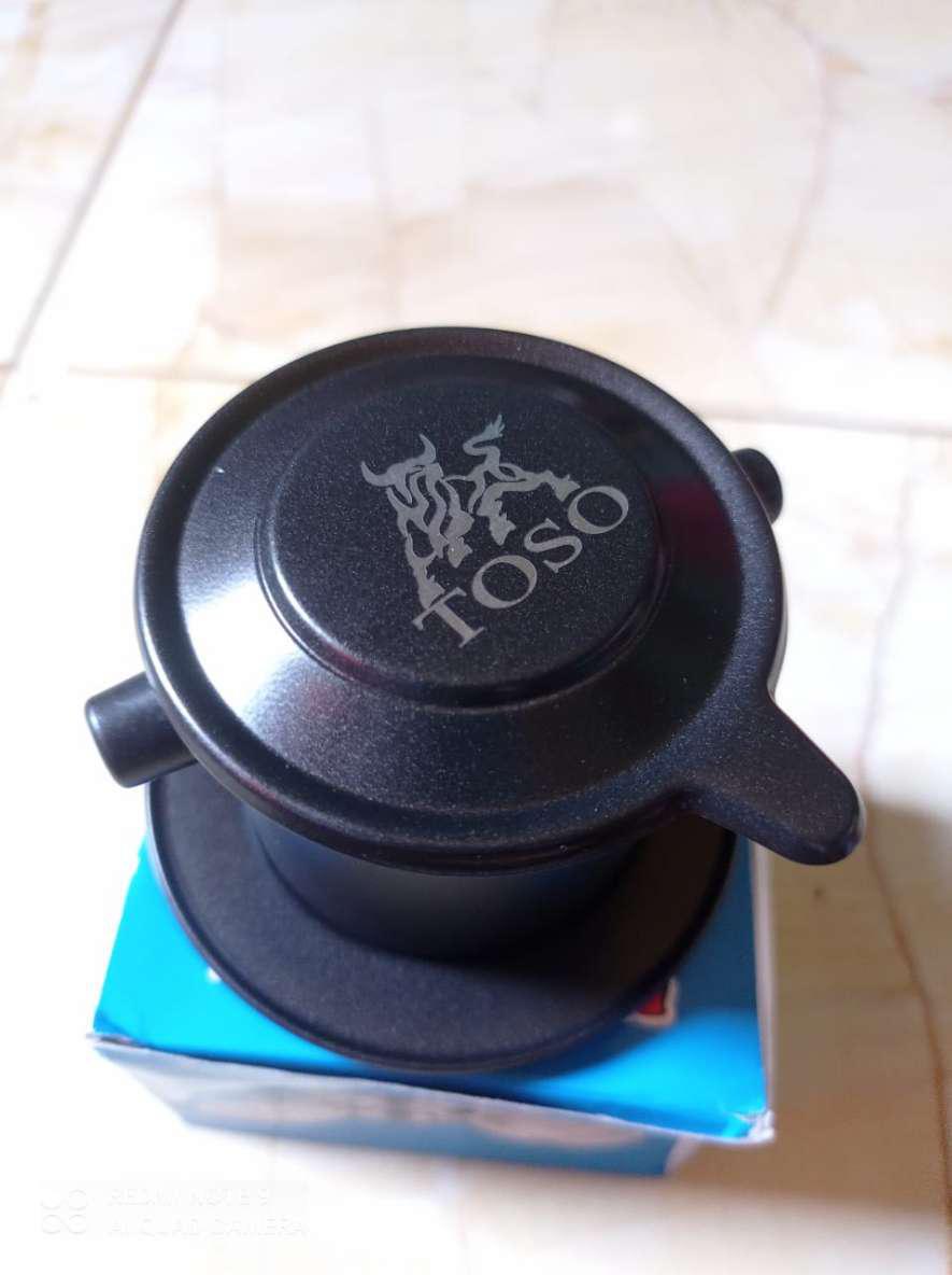 Toso Black Long Cam Sekrup Vietnam Drip Coffee Maker Saringan Kopi Coffee Drip