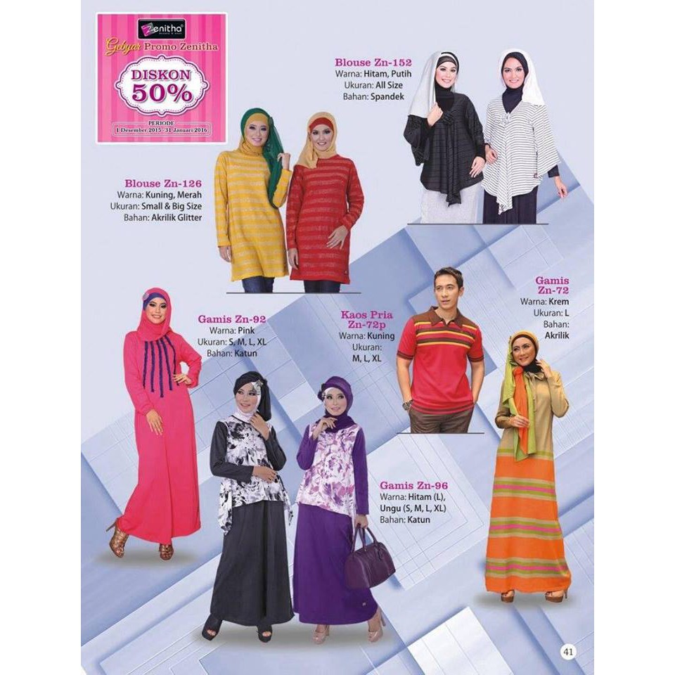 Baju Gamis / dress / Zenitha model Zn-96