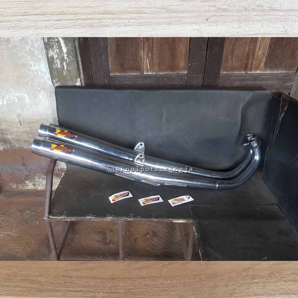 Knalpot SMR RX-King Standar Racing Full Chrome