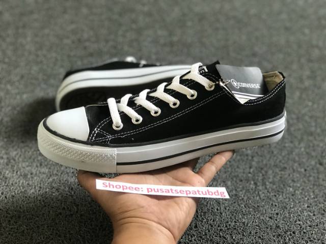 100% PREMIUM SEPATU CONVERSE ALL STAR CLASIC BLACK WHITE MADE IN VIETNAM