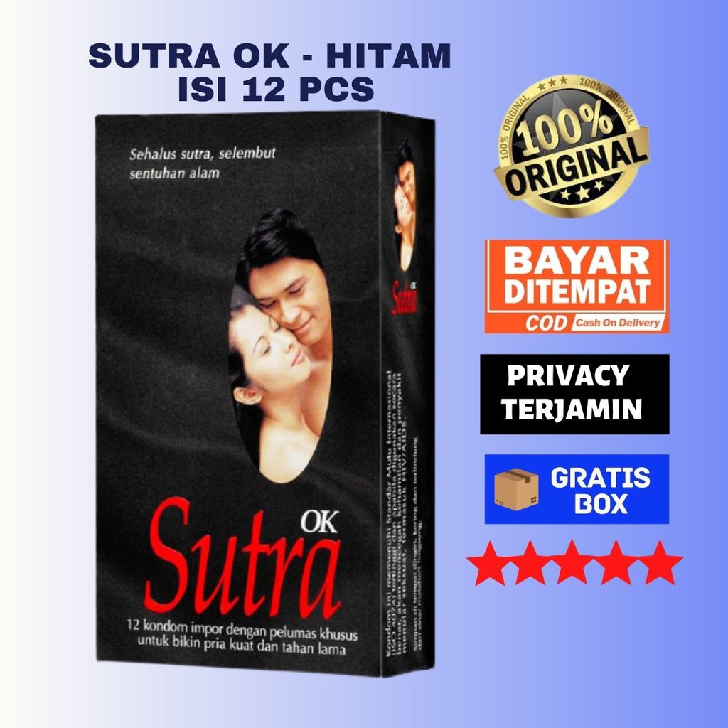 Kondom Sutra OK isi 12 pcs Kondom Sutra Hitam