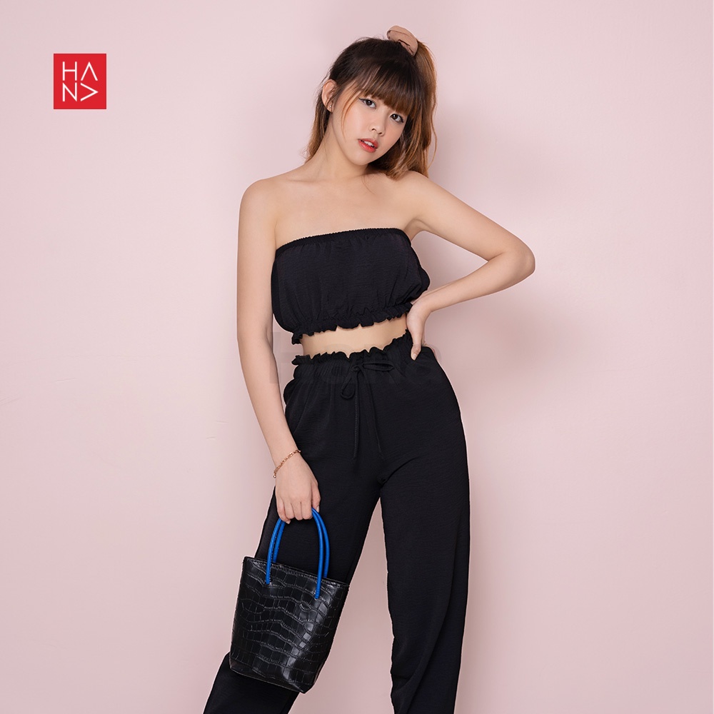 HanaFashion JKT - Winnie Set Crop Top + Jogger Long Pants - ST047