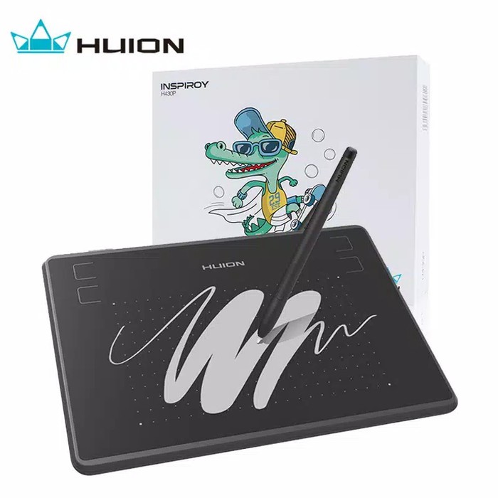 Huion Pentab Drawing Tablet Pen Support Android Mac Window H430P ORI
