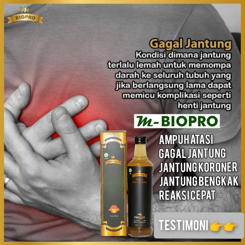 M Biopro Herbal Asli Obat Herbal Jantung l Obat Jantung Koroner 380 ml Reaksi Cepat