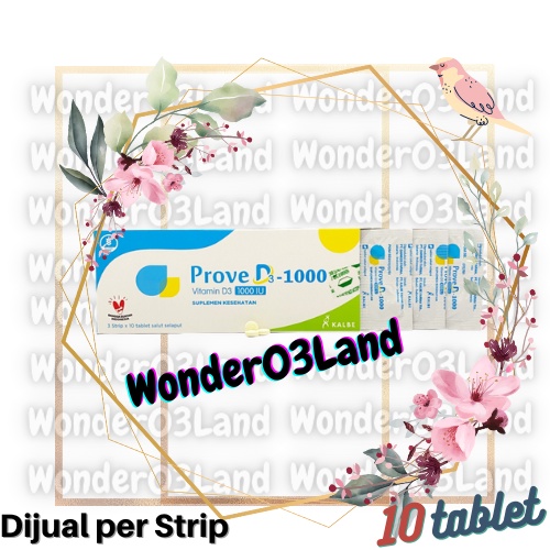 [NEW & ORI] OBAT VITAMIN SUPLEMEN SUPLEMENT PROVE D3-1000 IU D3 1000  D 3 10 TABLET COVID OMICRON