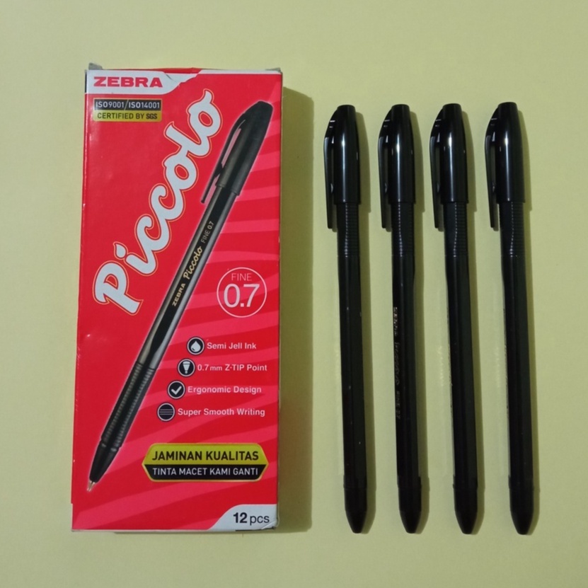 

Bollpoint zebra piccolo 0.7 hitam