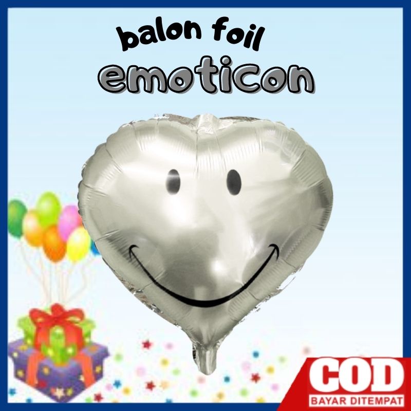 Balon Foil Karakter EMOTICON - Balon Ulang Tahun