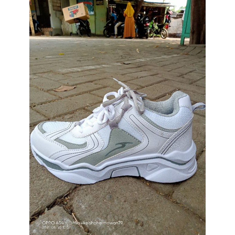 Sepatu wanita PRO ATT LJX putih abu