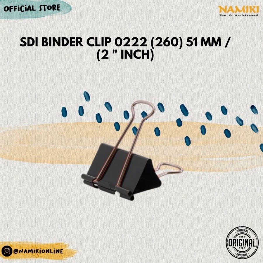 

SDI Binder Clip 0222 (260) 51 mm / (2 " inch)