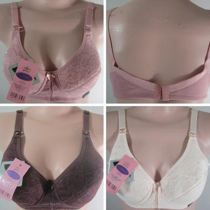 Queenie Brukat Jumbo | Sport Bra Basic Big Size (40, 42) - 40, Abu-abu