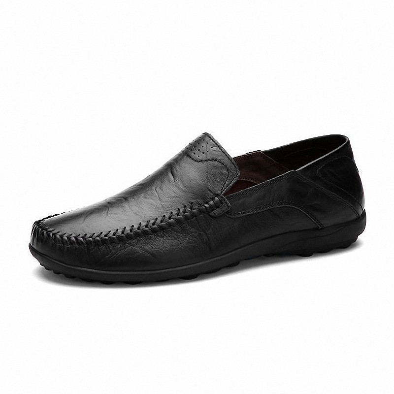 Highland Sepatu Slip On Pria Kulit Sintetis Casual Shoes Sepatu Pantofel Pria Formal MC408