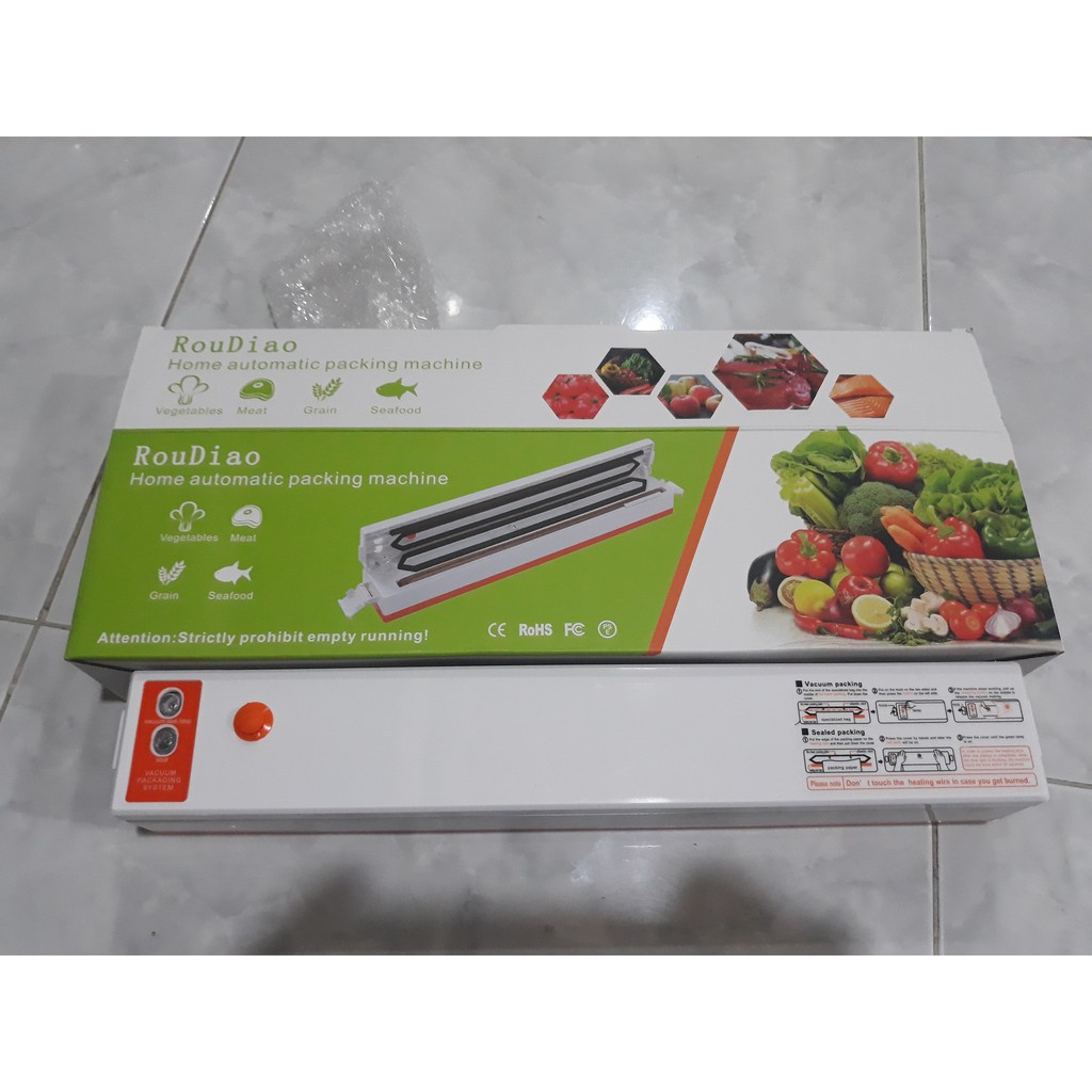 Berat1 kg!!! Alat Vacuum Sealer Vacum Elektrik Plastik Vakum Pembungkus Makanan 220V 100W